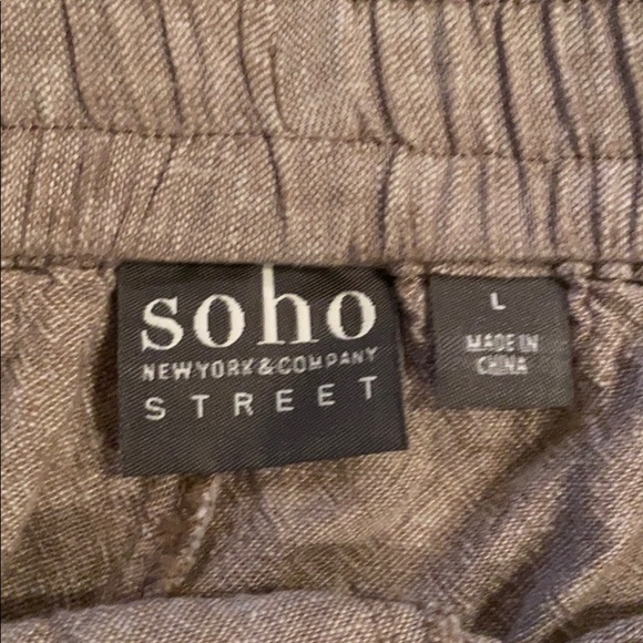 Linen blend shorts - Picture 2 of 2